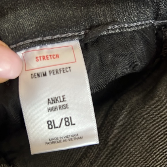 Express Jeans Stretch Denim Perfect Ankle High Rise 8L - Picture 5 of 5